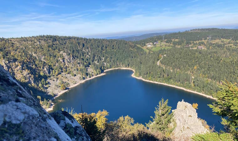 Bergsee Lac Blanc , Vogesen