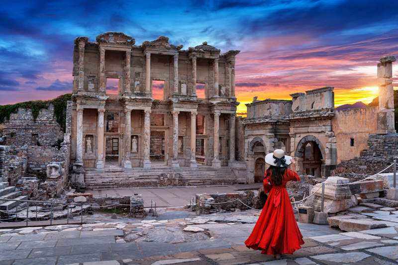 Die antiken Ruinen von Ephesus
