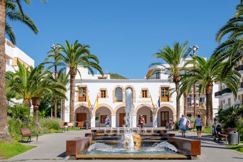 Das Zentrum von Santa Eulària